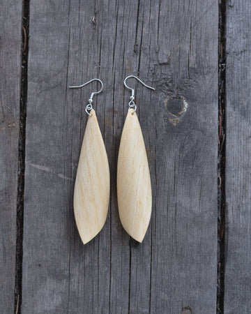 Wooden Earrings "Twist". Koto
