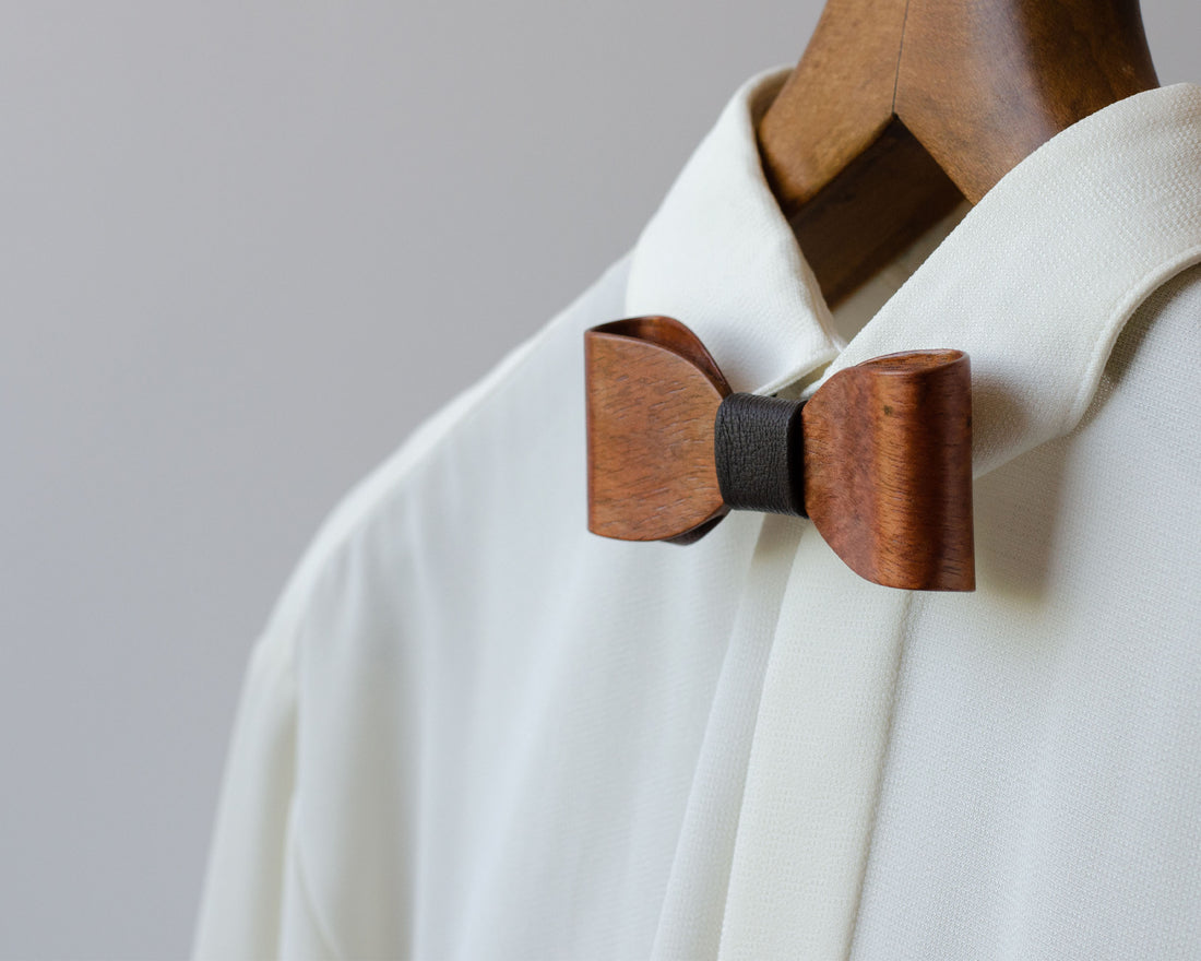 Wooden Bowtie. Bubinga