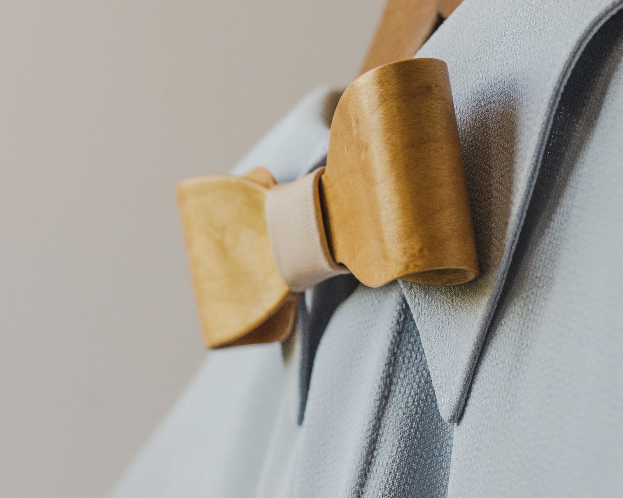 Wooden Bowtie. Birds eye Maple