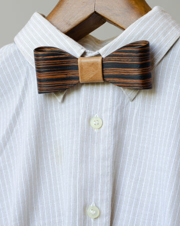 Dark Makassar Wood Bowtie
