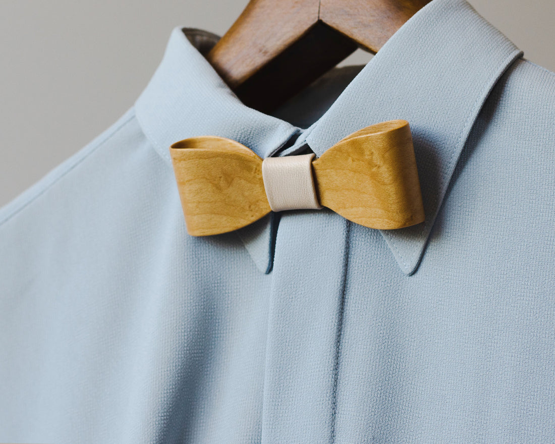 Wooden Bowtie. Birds eye Maple