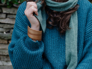 "Wrap Around" - Lightweight Wooden Bangle in Elm wood